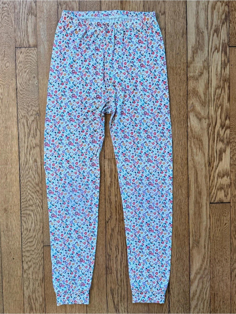 Quince Girls Bamboo Long Sleeve and Pant Pajama Set Size 8 “Ditsy Floral”
